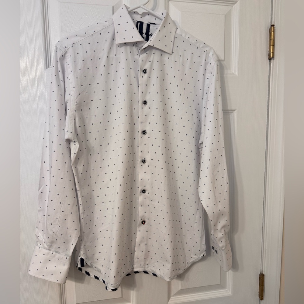 Visconti Black Dress Shirt Size Small